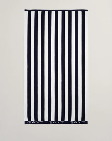 Block Stripe Beach Towel - Marine