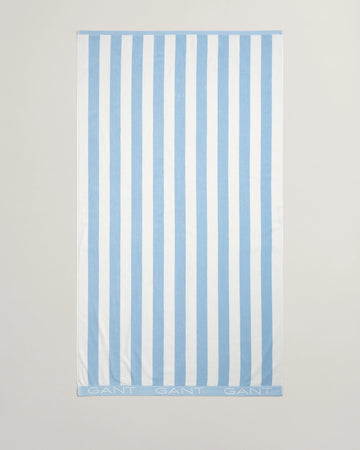 Block Stripe Beach Towel - Fresh Blue
