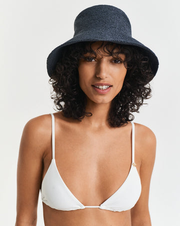 Straw Hat - Evening Blue
