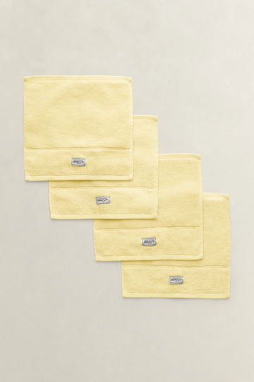 Premium Towel 30X30 4-Pack - Vanilla Yellow
