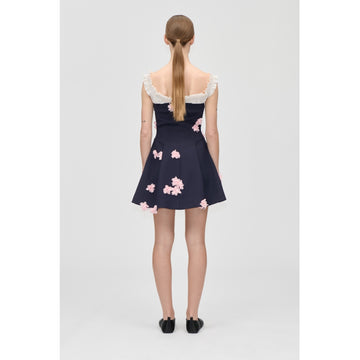 Off Shoulders Short Dress - Pink Petunia