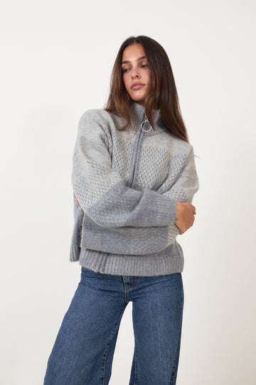 Tine Cardigan - Lt. Blue Mix