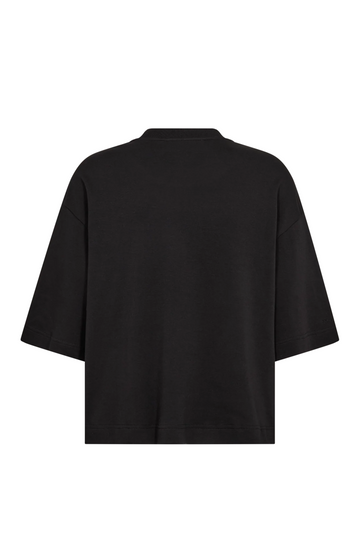 Natalie O-Ss Boxy Tee - Black