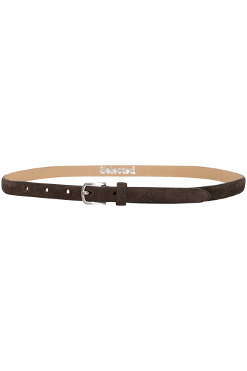 Iona Slim Suede Belt - Delicioso