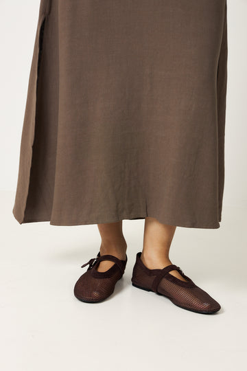 Palermo Ballerina - Dark Brown
