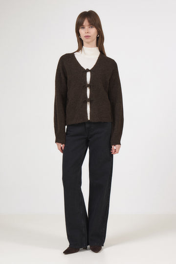 Lulu Ls Duffle Knit Cardigan - Delicioso