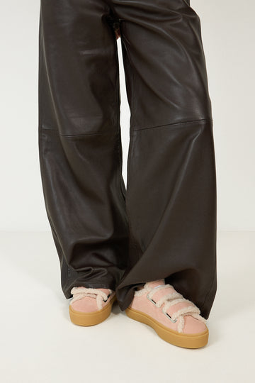 Shearling Low Velcro Pastelle - Rose