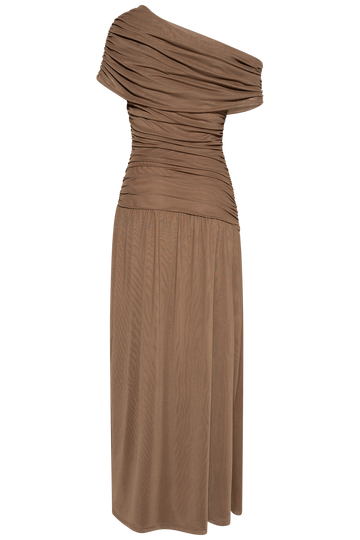 Juneic Mesh Dress - Dark Brown