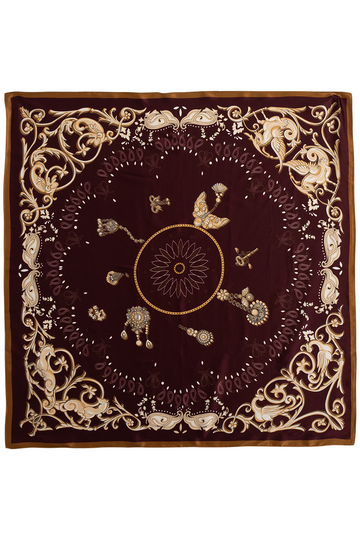 Lola Silk Scarf - Wine