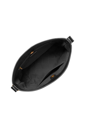 Nolita Large Suede Bucket Tote Bag - Black