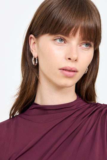 Blanka Hoop Earrings - Silver