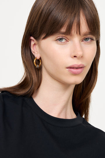 Jessie Hoop Earrings - Gold & Silver
