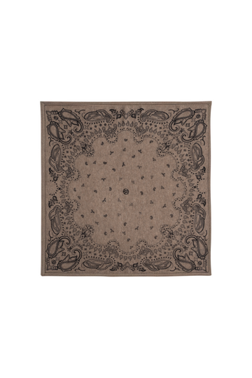 Paisley Scarf - Cappuccino & Black
