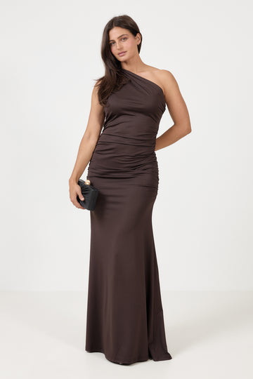 Andreaic Maxi Dress - Chocolate Brown