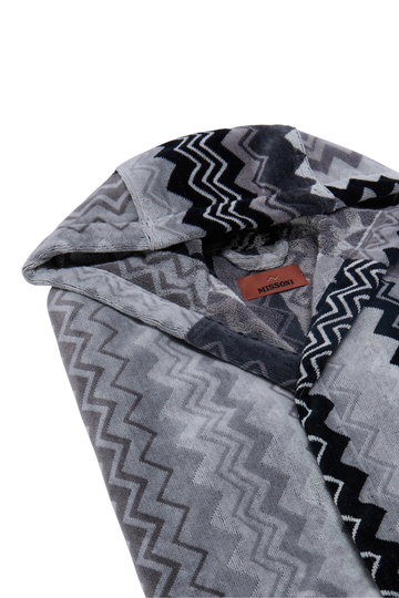 Giacomo Hooded Bathrobe - Grey