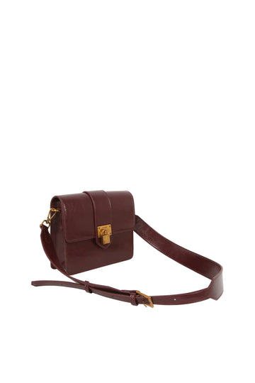 Cayman Raw Structure Padlock - Deep Burgundy