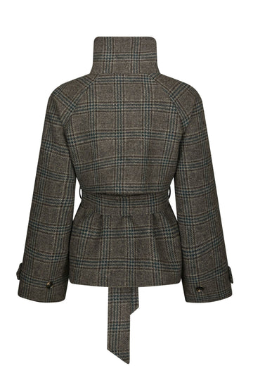 Munet Check Jacket - Dark Grey