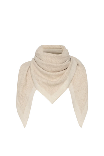 Triangle Scarf - Cream/Light Beige