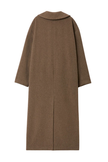 Wool Robe Coat - Chocolate Brown