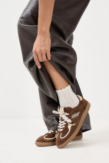 Tb.490 Leather Sneakers - Rife Cocoa & Off White