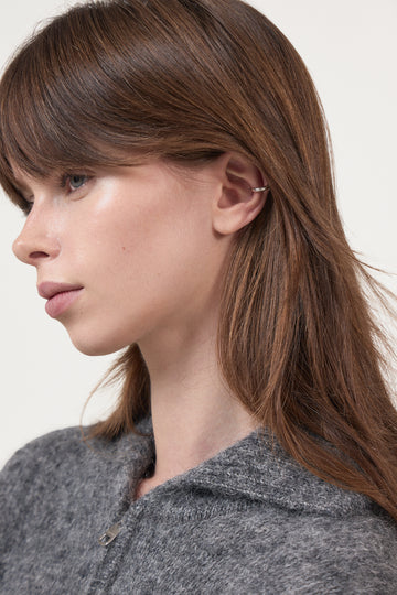 River Ear Cuff - Silver