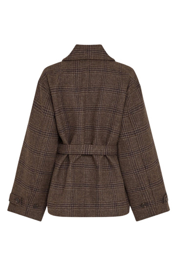 Amaranda Jacket Chk - Hot Fudge Rubbe