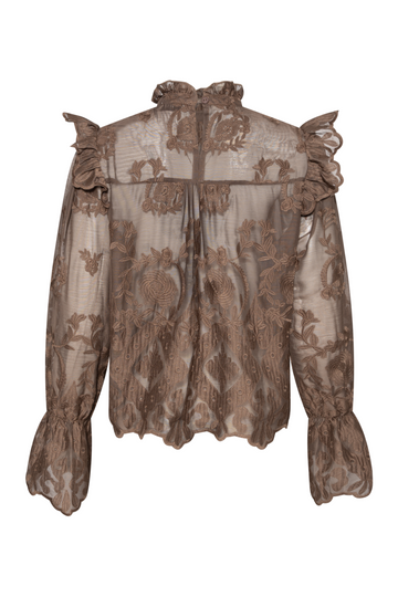 Ellinoric Lace Shirt - Vintage Brown