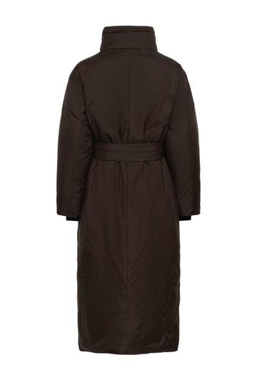 Zinnahiw Cocoon Coat - Chocolate Brown