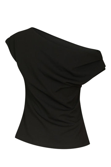 Mabelle Drapy Top - Black