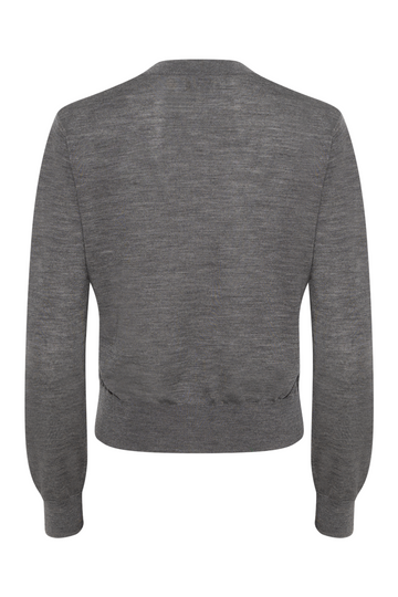 Lilja Merino Cardigan - Stone Grey