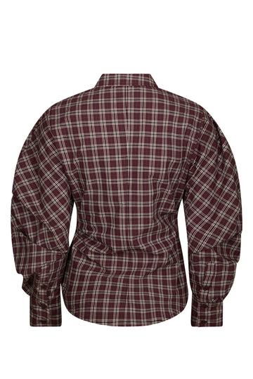 Neoella Medium Check Shirt - Plum