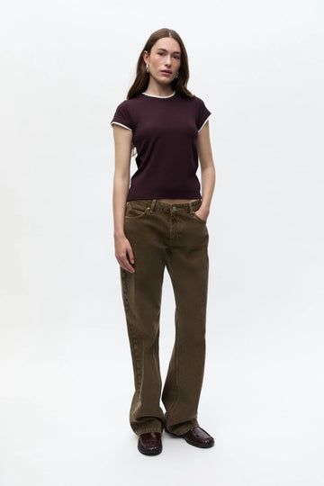 Enella O-N Top 7507 - Chocolate Gardenia