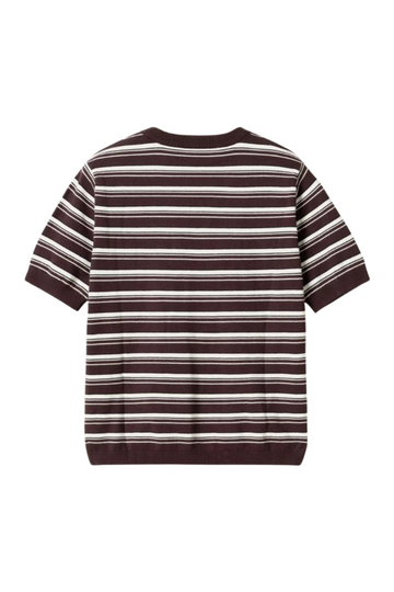 N-Muna Knit - Dannia Chocolate White Stripe