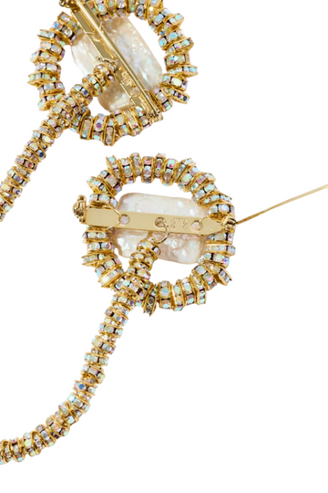 Silencio Chained Brooch - Gold