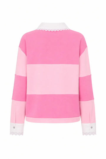 Sandiegocras Polo - Pink Stripe