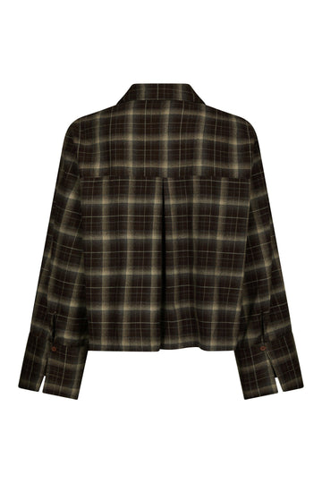 Jaylin Flannel Check Shirt - Dark Brown