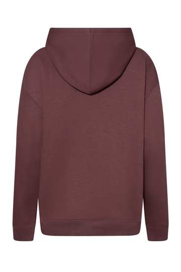 Trackside Fleece Hoodie - Cherry Leather