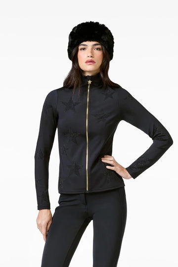 Yozora Full Zip Cardigan - Black