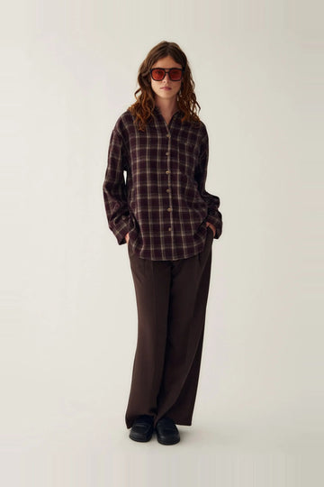 N-Marlon Shirt - Dafnee Brown Check