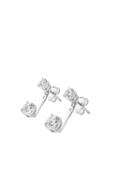 Double Eterno Earrings - Silver