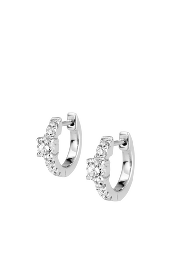 Solitaire Huggies - Silver
