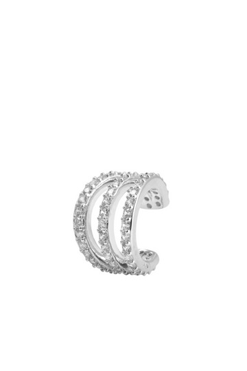 Eterno Tripple Pavé Cuff - Silver