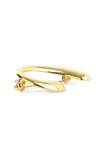 Novelia Sculptural Brooch - Gold