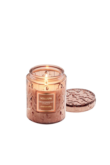 Small Jar Candle - Gingerbread Chalet