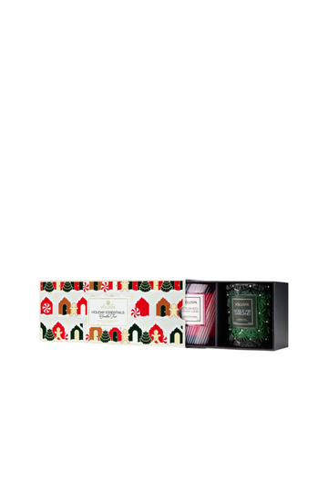 Holiday Essentials Trio - Gingerbread Chalet, Crushed Candy Cane, Noble Fir Garland