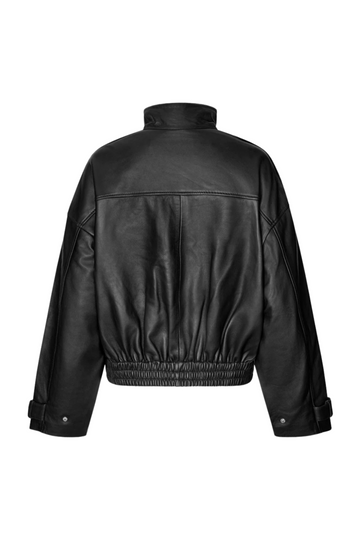 Aluka Leather Jacket - Black