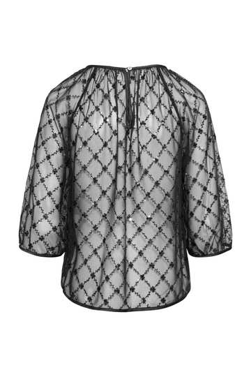 Dimkapw Blouse - Black Placed Sequins