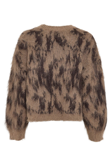 Agnete Lycie Pullover - Tannin Abstract