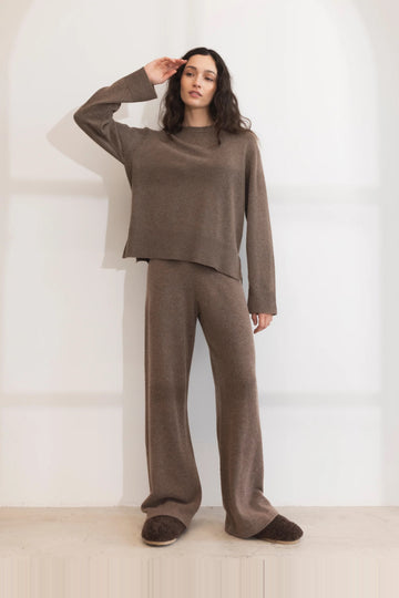 Shirley Knit - Dark Taupe Melange