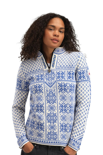 Peace Fem Sweater - Ultramarine Offwhite